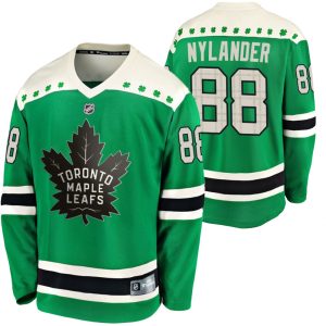 Herren Toronto Maple Leafs Eishockey Trikot William Nylander #88 Grün 2020 St Paddy’s Day Breakaway